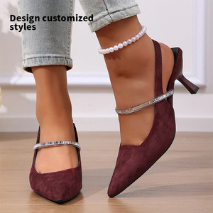 Nuovo Design Scarpa da Donna di Lusso Sexy <span class=keywords><strong>con</strong></span> <span class=keywords><strong>Tacco</strong></span> Alto Sottile, Tomaia in Camoscio Artificiale, Suola in Plastica, Cinturino <span class=keywords><strong>con</strong></span> Paillettes Argento M-LC-014 - Product Image 3