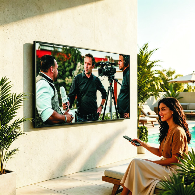 65inch 4K Full  Outdoor Waterproof TV with Smart Function for Advertising Football Matches Hotels & Resorts