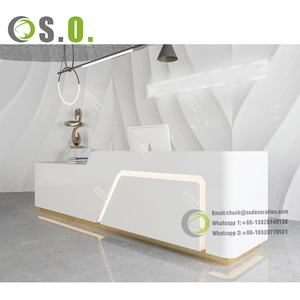 Salon de beauté moderne simple magasin de vêtements comptoir de magasin de vêtements à la mode bureau de réception de restaurant de luxe léger - Product Image 3