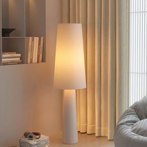 Lámpara de pie Wabi-sabi para sala de estar, dormitorio, estudio, arte, ambiente creativo, luz Vertical, estilo crema japonés, lámparas de Arte de tela - Product Image 6