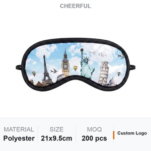 Polyester Sleeping <b>Eye</b> <b>Mask</b> Custom Logo Promotional Corporate Gift - Product Image 1