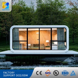 Portable Apple Cabin Prefab Steel Structure Waterproof Design Solar Powered for Temporary Hotel Camp Living Room Bedroom Use - Product Image 2