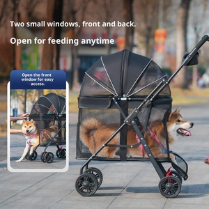 Phổ Biến Ngoài Trời Không Thấm Nước Có Thể Gập Lại Trọng Lượng Nhẹ Tách Pet Xe Đẩy Cho Chó Nhỏ Với Có Thể Tháo Rời Xe Đẩy - Product Image 5
