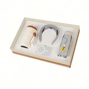 Set de Regalo 3 en 1 de Lujo: Paraguas + Masajeador de Cuello + Banco de Energía, Regalos de Aniversario, Regalos Corporativos para Empresas - Product Image 2