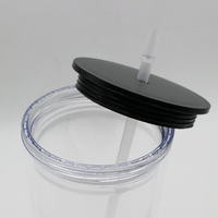 Gobelets en plastique transparent à double paroi de 710 ml sans BPA pour boissons froides, gobelets à paille en acrylique réutilisables pour DIY