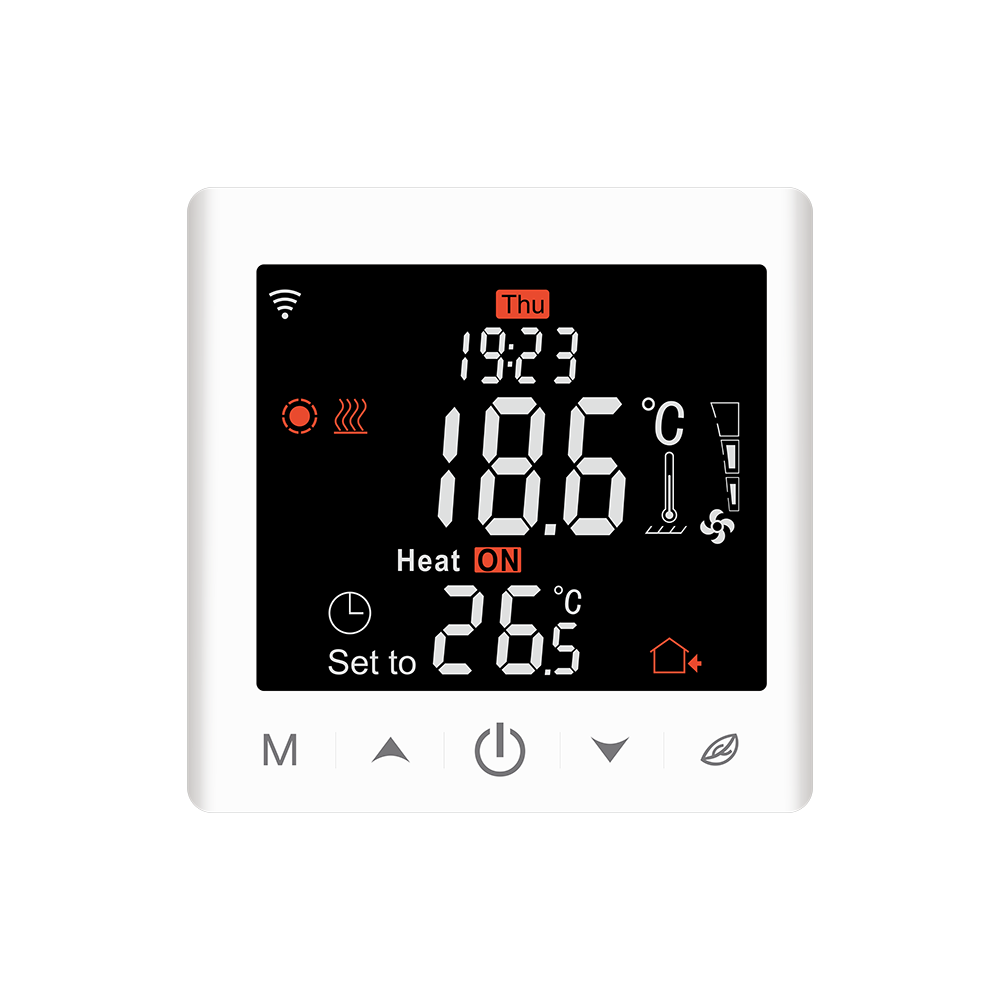 Умный термостат для теплого пола Baiyilun Ac, комнатный термостат для теплого пола, подогрева пола, пленка для Электрического Подогрева 2 года, OEM CE 86*86 мм