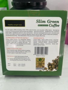 पतली हरी कॉफी बर्न आहार नियंत्रण पाउडर तत्काल वजन कम करना गैनोडर्मा कॉफी प्राकृतिक जड़ी-बूटियां स्वस्थ स्लिमिंग - Product Image 2