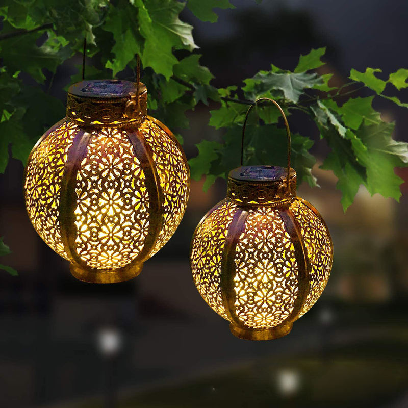 Solar Hanging Lanterns Small Outdoor Waterproof