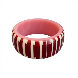 Nouvel ensemble de bracelets fantaisie en résine acrylique à motif étoiles vintage, multicolores, de qualité supérieure, bijoux de mode pour femme - Product Image 4