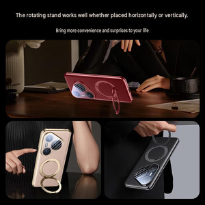 Étui de téléphone <span class=keywords><strong>en</strong></span> <span class=keywords><strong>cuir</strong></span> PU de haute qualité avec protection d'objectif magnétique sans fil <span class=keywords><strong>en</strong></span> métal 360° pour Huawei Pura 70 80 Ultra <span class=keywords><strong>90</strong></span> Pro <span class=keywords><strong>Max</strong></span> - Product Image 4