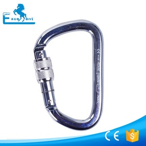 Mosquetón <span class=keywords><strong>de</strong></span> escalada <span class=keywords><strong>de</strong></span> <span class=keywords><strong>montaña</strong></span> 40KN, con puerta <span class=keywords><strong>de</strong></span> bloqueo <span class=keywords><strong>de</strong></span> acero - Product Image 2