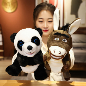 Marionnette dinosaure en peluche mignonne, <span class=keywords><strong>jeu</strong></span> parent-enfant, marionnette-gant Tyrannosaurus Rex pour Halloween, pour le plaisir et l'éducation - Product Image 1