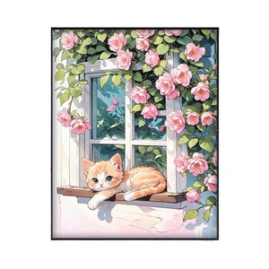 Kit Fai-da-Te per Pittura Digitale su Legno Massello, Effetto Premium, Motivi Floreali, Prati, Gatti, Panda, Colorazione a Numeri, <span class=keywords><strong>Arte</strong></span> da Parete per la Tua Stanza - Product Image 5