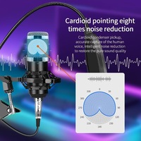 Studio de Production Podcast Tout-en-un 3,5 mm avec Mixeur Audio et Microphone pour Streaming en Direct sur PC, Smartphone et Ordinateur de Bureau