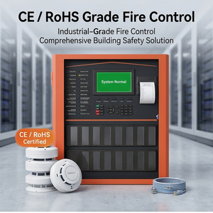 Panneau d'alarme incendie adressable 6 boucles, système de protection incendie intelligent avec écran LCD EN54 LPCB - Product Image 2