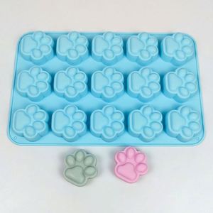 Offre Spéciale : Moules de Cuisson en Silicone à 15 Cavités en Forme de Patte de Chien pour Chocolats, Bonbons, Gelées, Glaçons et Friandises pour Chiens - Product Image 1