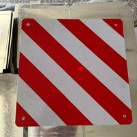 Plaque de marquage arrière réfléchissante haute intensité en aluminium, panneau Chevron pour camions et remorques, signalisation d'avertissement conforme à la norme ECE R70