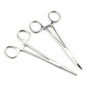 Pinces hémostatiques en acier inoxydable de 12,5 cm à 24 cm, à tête droite et courbée, ciseaux de toilettage pour animaux de compagnie, antibactériens - Product Image 3