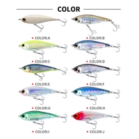 Top Right PE070 90mm 18g Stickbait Leurres Eau Salée Naufrage Stickbait Hochet Stickbaits Naufrage Crayon Leurres