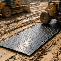 Tapis de protection PE portable pour la construction de turbines éoliennes, épaisseur 10mm/20mm, avec service de découpe pour véhicules lourds