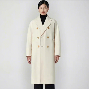 <span class=keywords><strong>Manteau</strong></span> <span class=keywords><strong>Long</strong></span> <span class=keywords><strong>Femme</strong></span> de Luxe Hiver Haute Qualité Matériau 10% Cachemire 90% <span class=keywords><strong>Laine</strong></span> Couleur <span class=keywords><strong>Camel</strong></span> Réversible pour Femmes - Product Image 5
