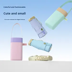 Paraguas Mini de Bolsillo con Protección Solar y de Lluvia, Doble Uso, con Logotipo Impreso para Mujer, 50% de Descuento, Stock Disponible para Mayoristas - Product Image 2