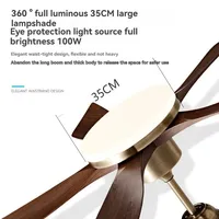 Nouveau Ventilateur de Plafond LED 2025 Style Moderne Atmosphérique avec Lampe pour Salon, Salle à Manger, Suspension, Télécommande et Intensité Réglable