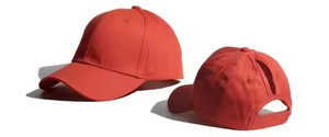 Casquette de baseball 6 panneaux en coton 100% personnalisable avec logo, casquette de sport imprimée avec logo personnalisé pour queue de cheval - Product Image 5