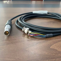 Conector Circular Metálico Autoblocante 1+6 Push-Pull, Conector Médico, Conector de Aviación, Cable Coaxial Híbrido RF
