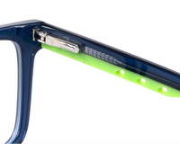 Gafas de Lectura con Montura Completa de Acetato Hechas a Mano, Color Laminado Cuadrado, Modernas, de Alta Calidad, Duraderas, Tamaño Pequeño, con Logotipo
