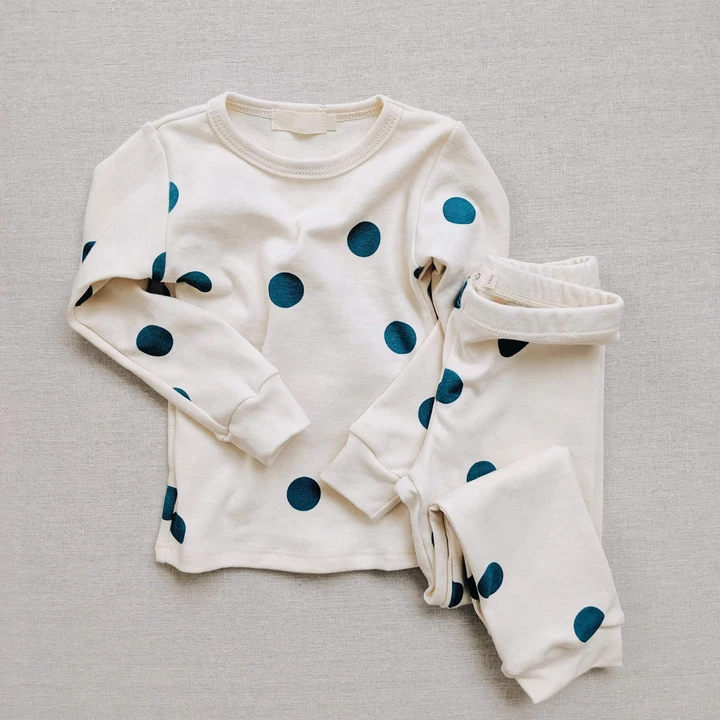 Оптовая продажа, Высококачественная детская одежда, поставщик, комплект из 2 предметов, пижамы из органического хлопка для детей, малышей