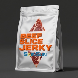 Bolsa de Embalaje Personalizada para Alimentos Congelados y Deshidratados, Bolsa con Cierre Hermético y Base Plana para Carne Seca en Rodajas - Product Image 1