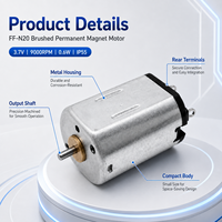 Moteur CC à aimant permanent FF N20 3,7 V, 9000 tr/min, protection IP55, 0,6 W, adapté aux appareils électroménagers intelligents