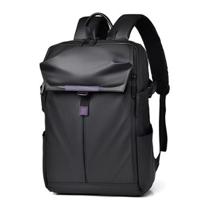 Laptop <b>Backpack</b> <b>Large</b> Capacity Waterproof Stylish Portable Outdoor Travel Men Business 13 Inches Black Color Blocking - Product Image 3