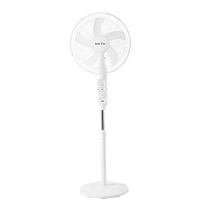 Solar Fan 16-Inch Rechargeable <b>Stand</b> Fan With Remote <b>Control</b> High Wind Speed Outdoor Use - Product Image 1