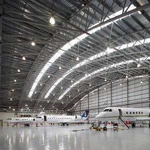 Hangares com telhado arqueado kit hangar complet aeronaves hangar para venda
