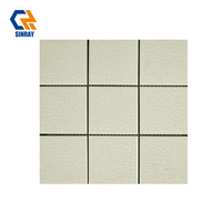 Bordures Sinray en porcelaine imitation métal, surface brillante, antibactériennes, antidérapantes, résistantes à l'usure et aux acides, épaisseur 6 mm