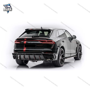 Kit de carrocería de fibra de carbono seco estilo M completo para <span class=keywords><strong>Audi</strong></span> <span class=keywords><strong>Q8</strong></span>, alerón delantero, difusor trasero, guardabarros, tubos de escape, kit de carrocería - Product Image 5