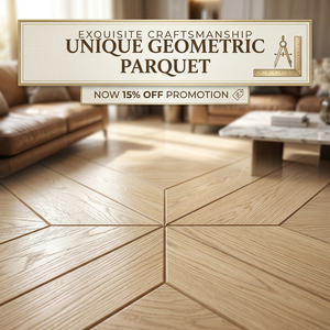Échantillon Gratuit - 25 Modèles de <span class=keywords><strong>Parquet</strong></span> en Chêne Blanc Ingénierie, Couleur Naturelle Moderne, Résistant à l'Abrasion AC5, Système Clic - Product Image 1