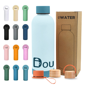 Double Wall Stainless Steel 500ml/17oz Vacuum Insulated Thermos <b>Flask</b> 12-24hr Thermal Performance Portable Design Includes Straw - Product Image 2