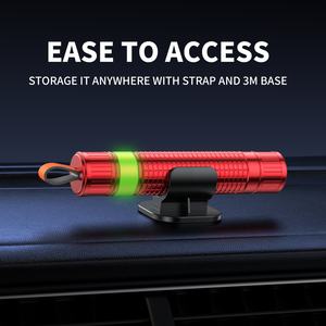 ที่ทุบกระจกหน้าต่างรถยนต์แบบพกพาที่ประหยัดชีวิตค้อนทุบกระจกนิรภัยสำหรับรถยนต์ขนาดเล็กแบบพกพาได้ - Product Image 5