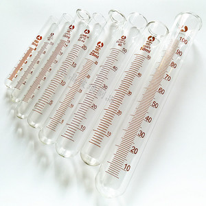 Tubos de Ensayo Graduados Pomeranian de 5, 10, 15, 20, 25, 50 y 100 ml, Boca Plana, Fondo Redondo, Volumétricos, para Uso en Laboratorio - Product Image 3