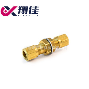 Xiang Jia Brass Fittings 143812 For Air Brake Nylon Tubing Pneumatic Industry Truck Use - Product Image 1