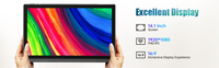 Tablette Android 14,1 pouces avec écran IPS FHD 1080P, processeur 8 cœurs, RAM 6 Go, ROM 128 Go, extension 1 To, Wi-Fi double bande (2,4G/5G)