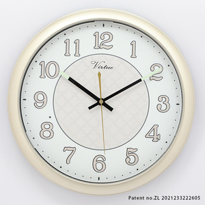 13 Inch Elegant Lighted <b>Clock</b> <b>Led</b> Night Light Plastic Wall <b>Clock</b> Light Sensitive for Living Room Kitchen Bed Room Home Decor - Product Image 5