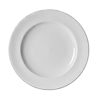 Nouvelle conception de vaisselle de restaurant, porcelaine fine blanche, service de table en porcelaine de 12 pièces pour restaurant