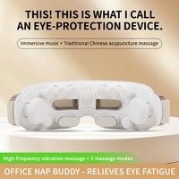 Masajeador Ocular Multipunto de 3 Modos con Compresa Fría y Caliente, Atomización a Baja Temperatura, Música Bluetooth, Transmisión de Voz y Control de Temporizador