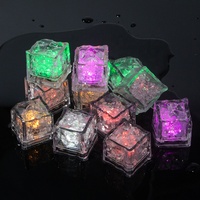 Nouveauté Tendance : 100 Cubes de Glace LED Lumineux Clignotants pour Boissons, Utilisation Intérieure et Extérieure