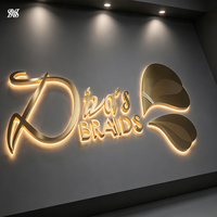 Insegna LC Tagliata al Laser 3D Personalizzata per Loghi Aziendali, Logo da Parete per Reception di Saloni, Insegna Commerciale