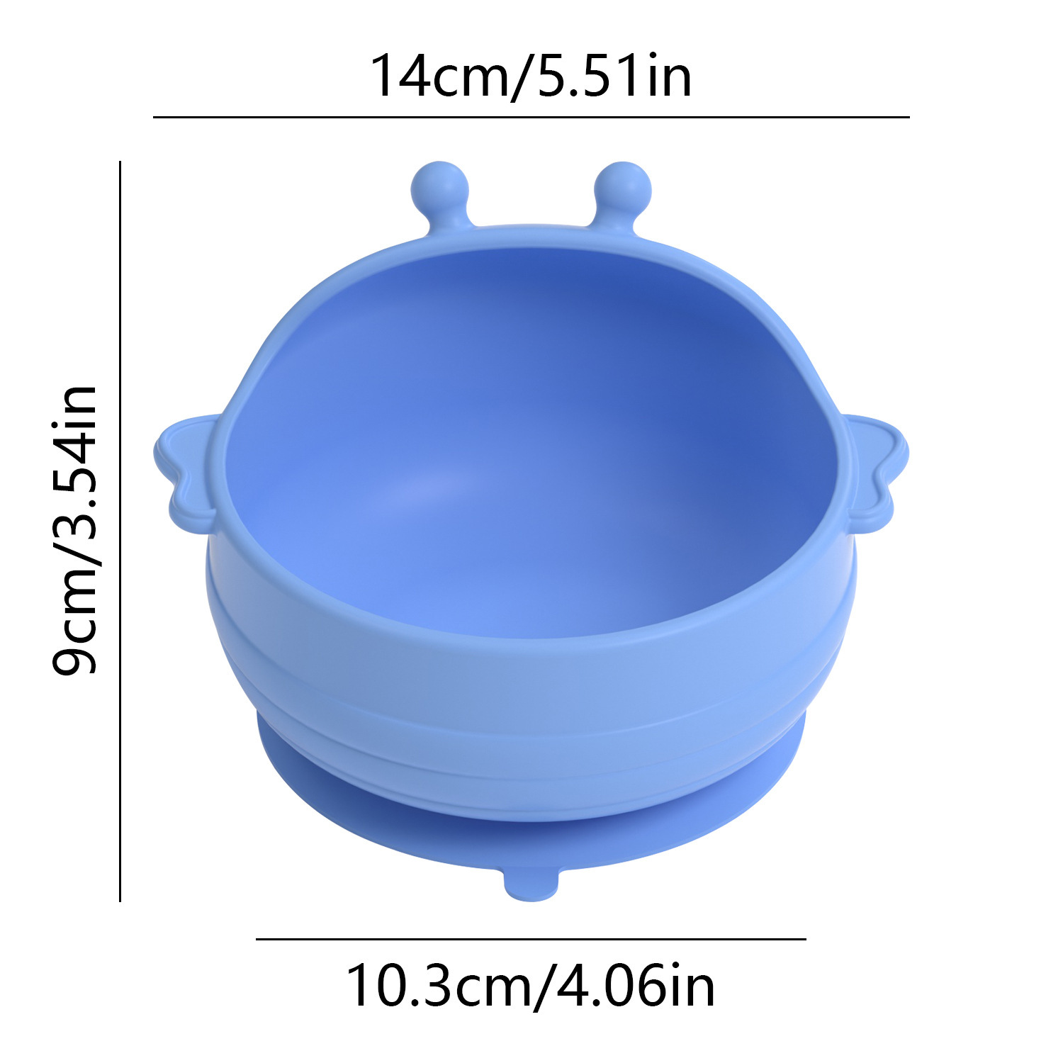 Bol en silicone bleu pour bébé